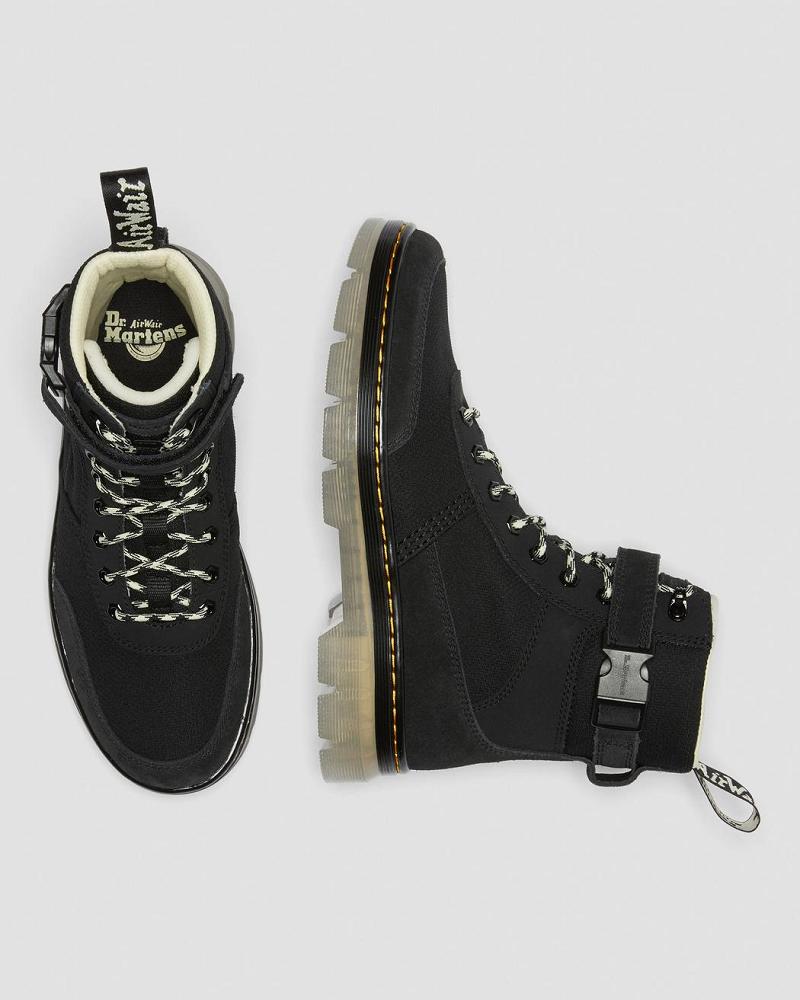 Dr Martens Combs Tech Iced Enkellaars Dames Zwart | NL 70XYU